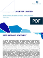 Hindustan Unilever Limited: Singapore International Water Week