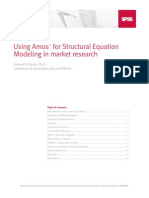 Using Amos For Structural Equation Modeling in Market Research