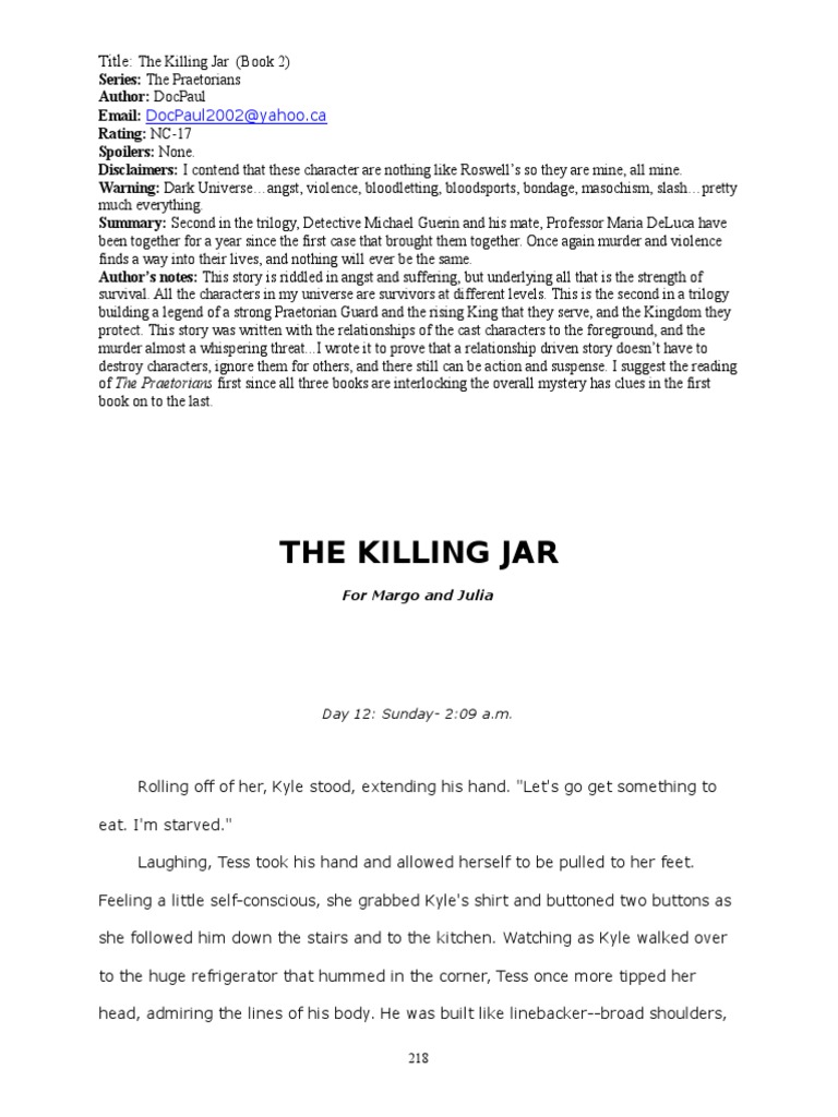The Killing Jar Book 2 PDF Nature