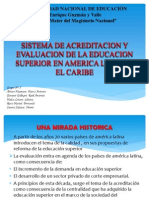 Sistemas de Acreditación y Evaluación de La Educacion Superior en Amer Latina Caribe