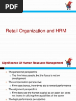 Retail Organization and HRM