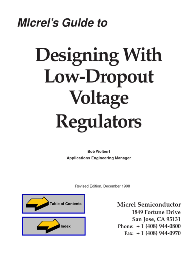 Designing with low dropout voltage regulator.pdf | Power Supply | Bipolar  Junction Transistor