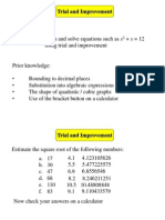 Trial and Improvement