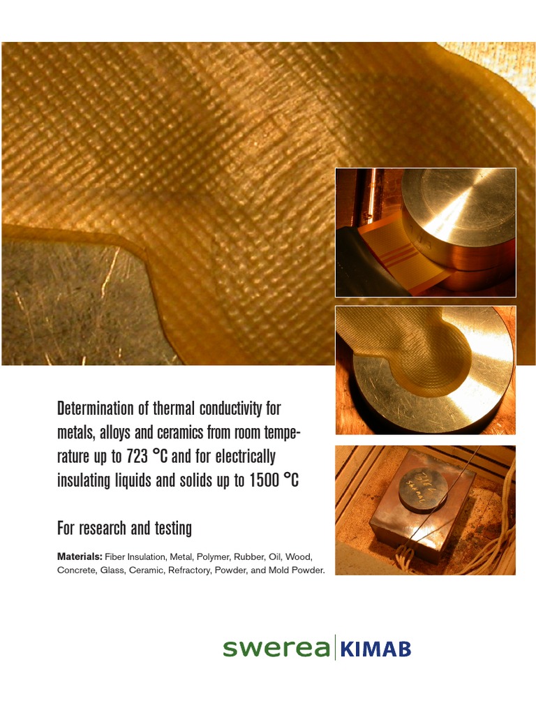 Thermal Conductivity Measurement Methods | PDF | Thermal Conductivity ...