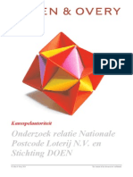 Onderzoek Relatie Nationale Postcode Loterij en Stichting Doen