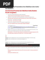 Download HowtoDownloadPresentationsFromSlideShareWhenAuthorHasDisabledItbyArdhyAzgwynSN234209316 doc pdf