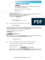 Errors in Measurement Theory - E