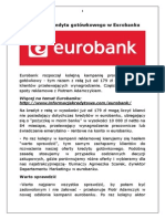 Promocja Kredytu Gotowkowego W Eurobanku