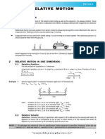 Relative Motion Theory - E