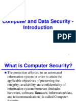 Computer and Data Security - Introduction