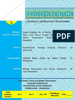 Jurnal Perikanan Dan Lingkungan Vol. 1 No. 1 Mei 2012