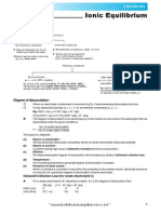 Ionic Equilibrium Theory - E