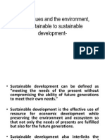 Social Issues and The Environment, Unsustainable To Sustainable Development
