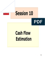 Session 10 Cash Flow Esimation