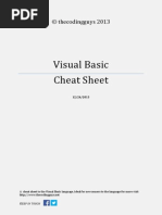 Visual Basic Cheat Sheet: © Thecodingguys 2013