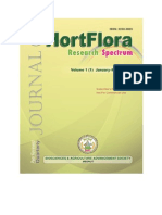 HortFlora Research Spectrum, Vol. 1 (1) 2012