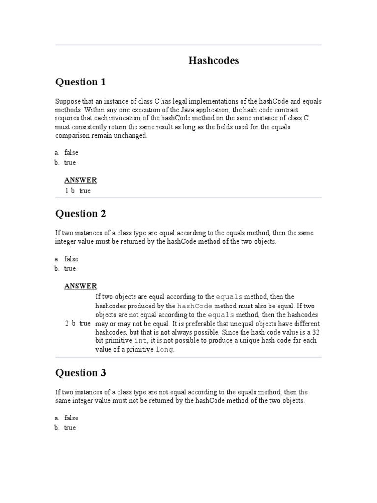 Hash Code | PDF | Method (Computer Programming) | C (Programming Language)
