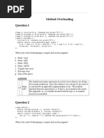 Method Overloading: Answer