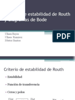 Criterio de Estabilidad de Routh y Diagramas de Bode