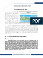 Profil Pembangunan Provinsi NTT 2013