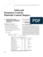Appendice H. Dynamic Models and Parameters Used For Plantwide Control, Seborg