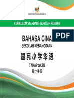 Dokumen Standard Bahasa Cina SK Tahap 1