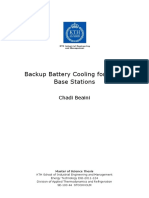 Backup Battery Cooling for Srb