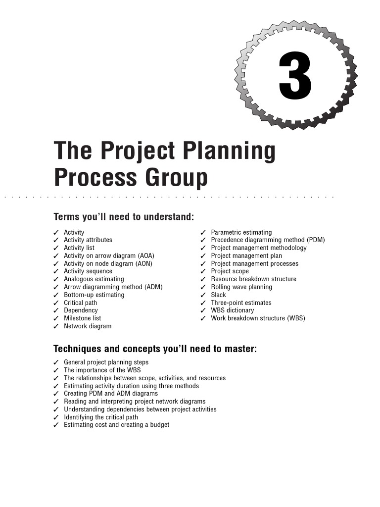 The Project Planning Process Group: Terms You'll Need To Understand ...