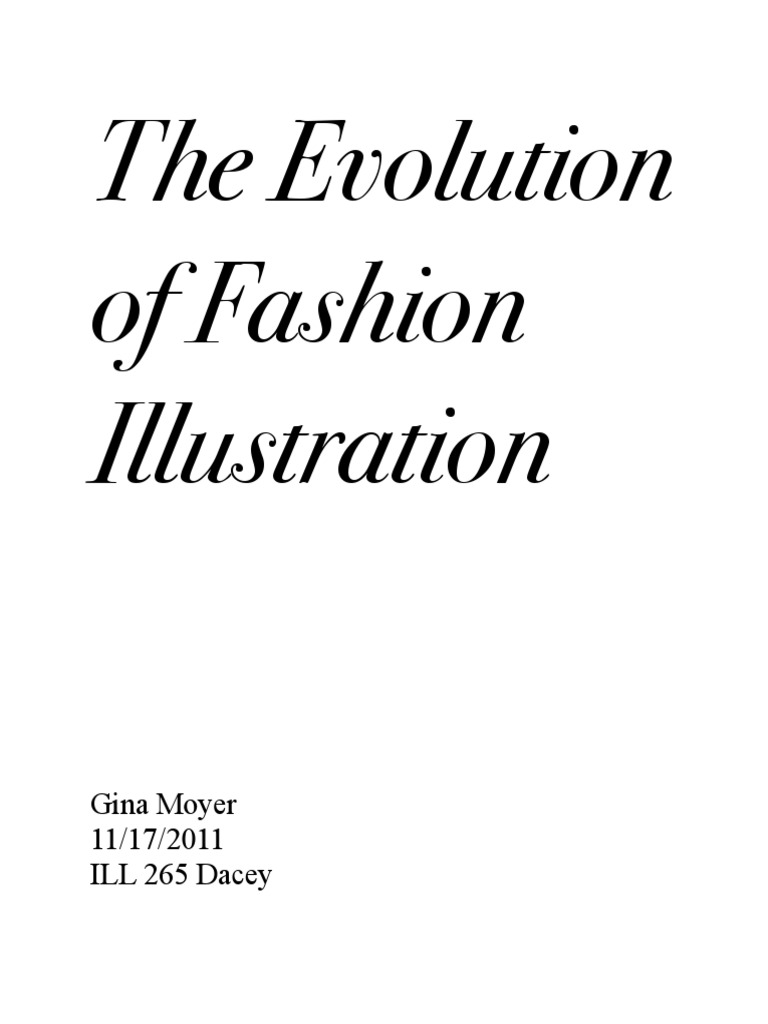 Evolution of Fashion Illustration | PDF | Art Deco | Fashion
