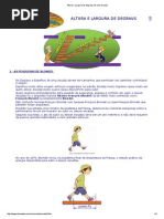 Altura e Largura de Degraus de Uma Escada