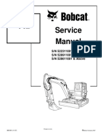 Bobcat 442 Mini Excavator Service Manual
