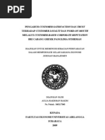 Download Pengaruh Customer Satisfaction dan Trust terhadap Customer Loyalty dan Word of Mouth melalui Customer-based Corporate Reputation BRI Cabang Gresik Panglima Sudirman by auliarh SN23427021 doc pdf