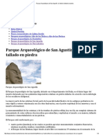 Parque Arqueológico de San Agustín - El Misterio Tallado en Piedra