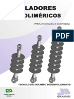 Isoladores poliméricos para ancoragem e suspensão