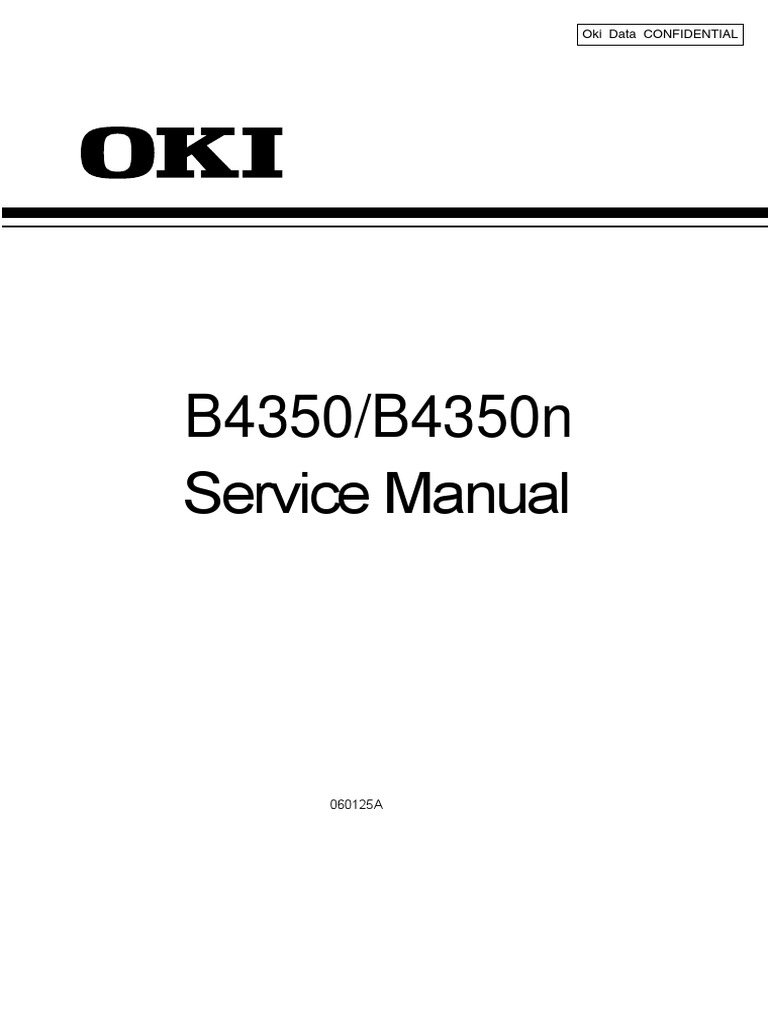 Oki b4350 Service Manual Rev3 | PDF | Technology & Engineering