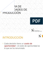 Costo de oportunidad y curva de posibilidades de producción