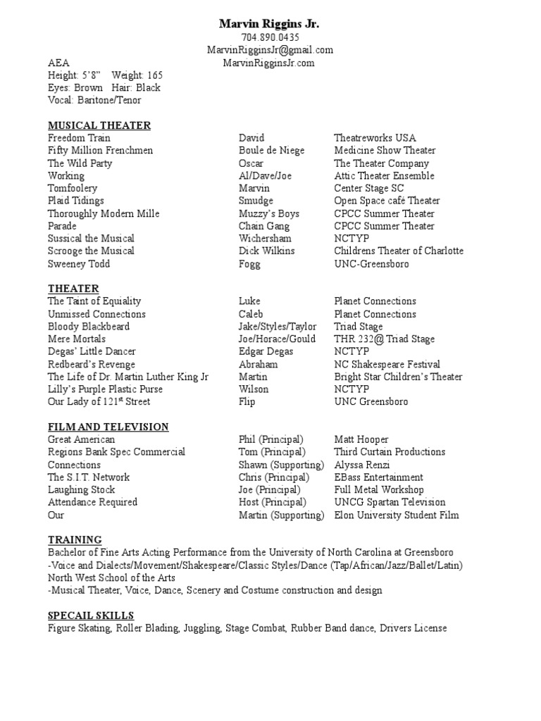 Marvin Riggins JR Resume | PDF