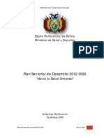 Plan de Desarrollo Sectorial 2010-2020 Sector Salud