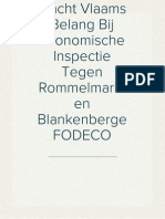Vlaams Belang Dient Klacht in Bij Economische Inspectie Tegen Rommelmarkten Blankenberge FODECO
