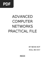 Advanced Computer Networks Practical File