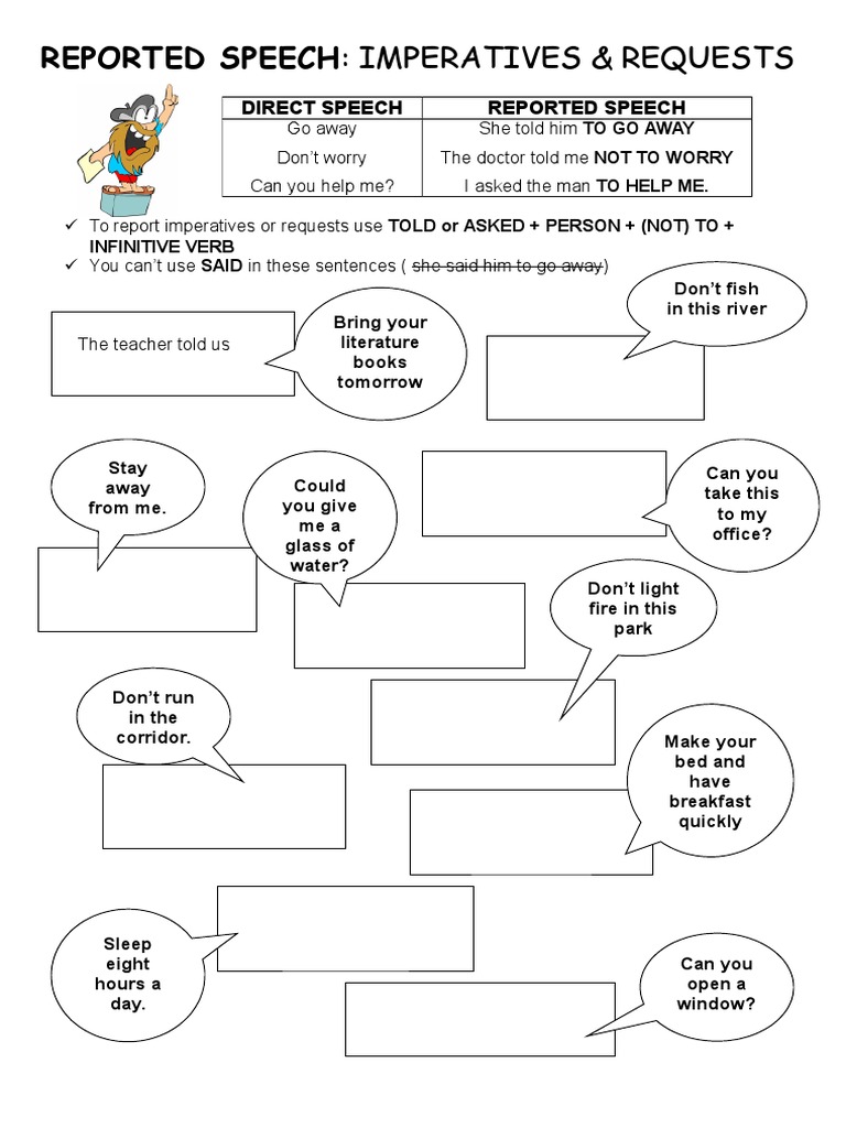 Reporting Imperatives and Requests | PDF