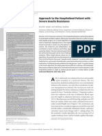 Approach to Hospital Patient Severe Insulin Resistance JCEM 2011