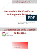 Gestión de La Planificación de Los Riesgos Del Proyecto - Tema 01