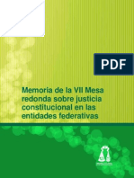 Justicia Constitucional en Las Entidades Federativas, Memoria_vii