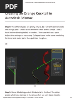 Creating an Orange Cocktail in Autodesk 3dsmax _2 3D2Dizayn Tutorials