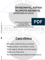 Depresión Neonatal, Asfixia y Encefalopatía Neonatal