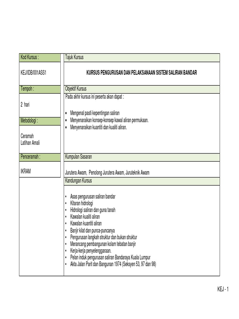 Modul Kursus Kejuruteraan 2014 Pdf