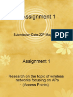 Assignment 1: Submission Date:22 May 2009