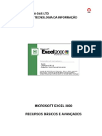 Apostila Excel 2000 com Recursos do Básico ao Avançado