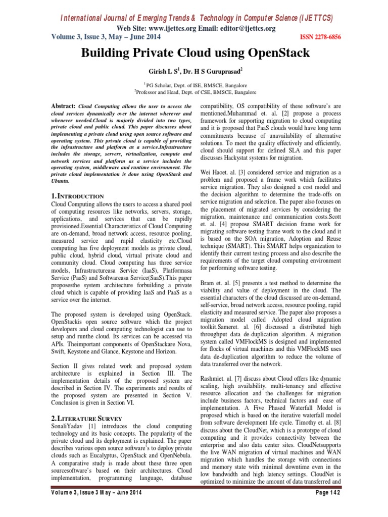 Building Private Cloud Using Openstack | PDF | Open Stack | Cloud Computing